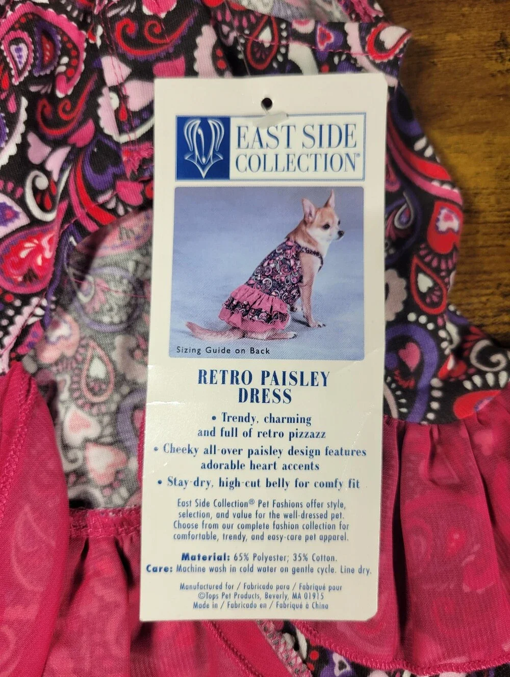 Eastside Collection Retro Paisley Pink Ruffle Sundress size small
